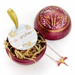 Harry Potter - Boule De Noël Cadeau - Collier Phénix