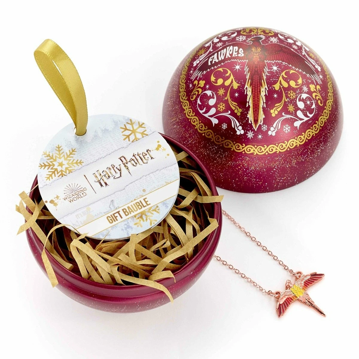 Harry Potter - Boule De Noël Cadeau - Collier Phénix 1 Harry Potter - Boule De Noël Cadeau - Collier Phénix