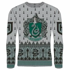 Harry Potter - Slytherin Crest - Pull De Noël (l)