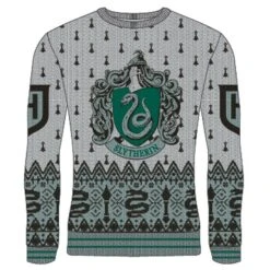 Harry Potter - Slytherin Crest - Pull De Noël (xxl)