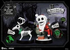 BEAST KINGDOM L´étrange Noël De Mr. Jack Pack 2 Figurine Mini Egg Attack Santa Jack & Skeleton Reindeer 8 Cm