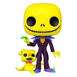 FUNKO L´étrange Noël De Mr. Jack Super Sized Jumbo Pop! Vinyl Figurine Jack Skellington & Zero (blacklight) 25 Cm