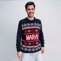 Marvel - Winter Fun - Pull De Noël (2xl) -Figurines Magasin marvel winter fun pull de noel 2xl 6333b98eb7ae7